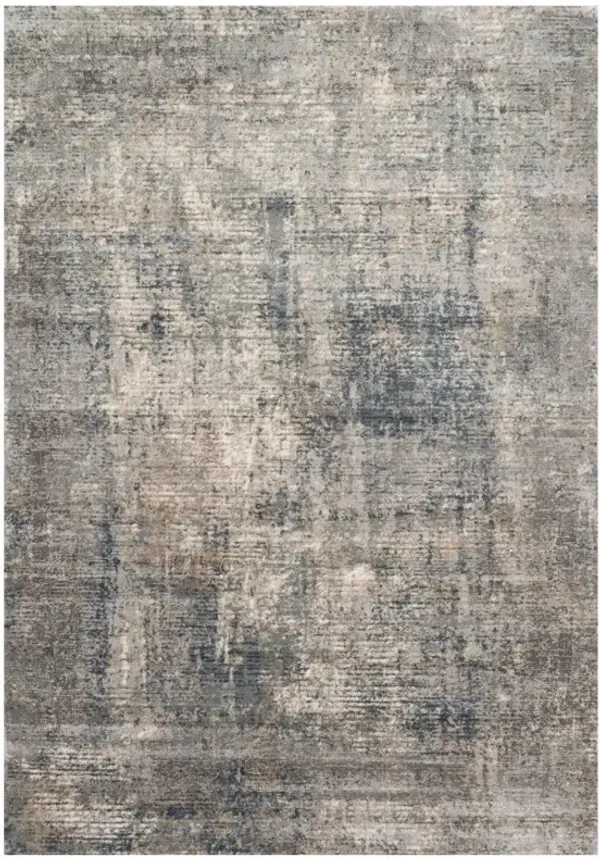 Ulandra Modern Classic Grey Blue Abstract Patterned Rug - 11'6"x15'