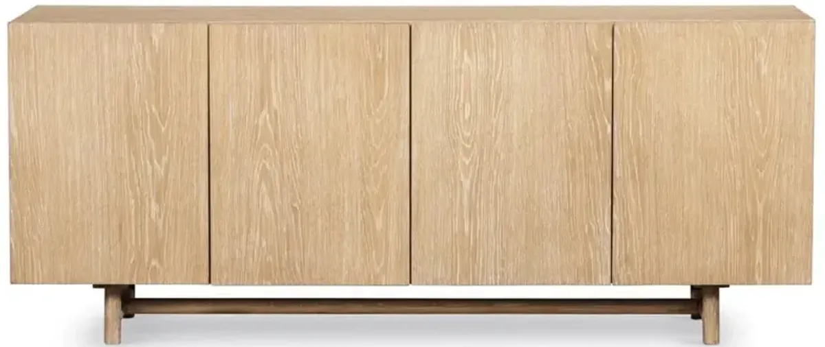 Mira Rustic Lodge Brown Oak Wood Dining Sideboard