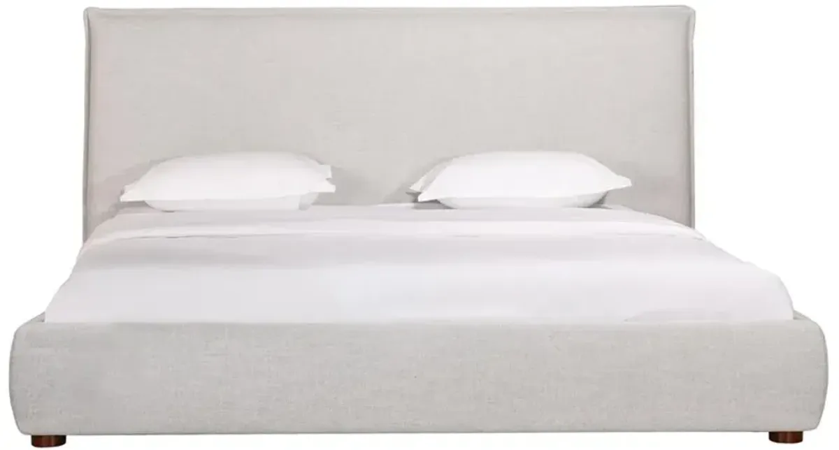 Holden Modern Classic Grey Upholstered Bed - Queen