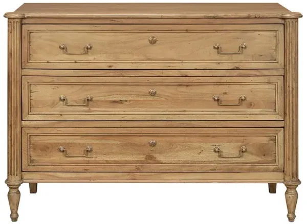 Harriet French Country Brown Wood Chest Dresser