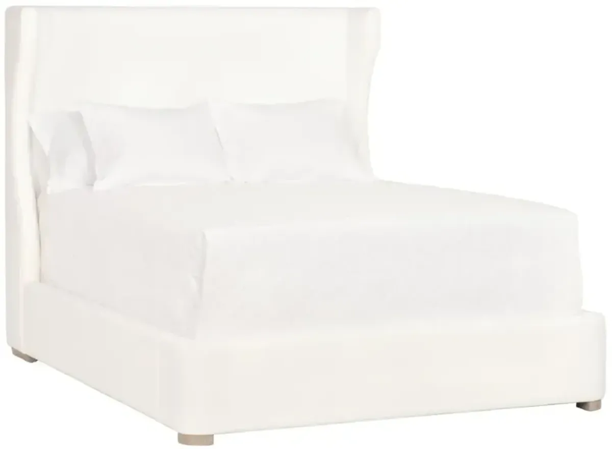 Anastasia Modern Classic White Performance Oak Wood Bed - California King