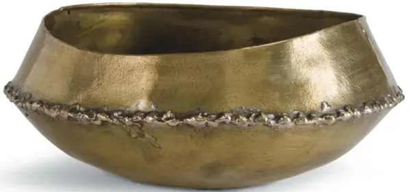 Bedouin Industrial Gold Steel Decorative Bowl