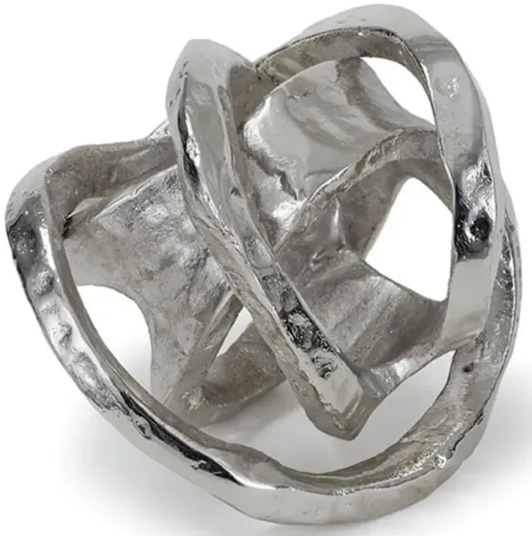 Knot Industrial Polished Nickel Aluminum Sculpture