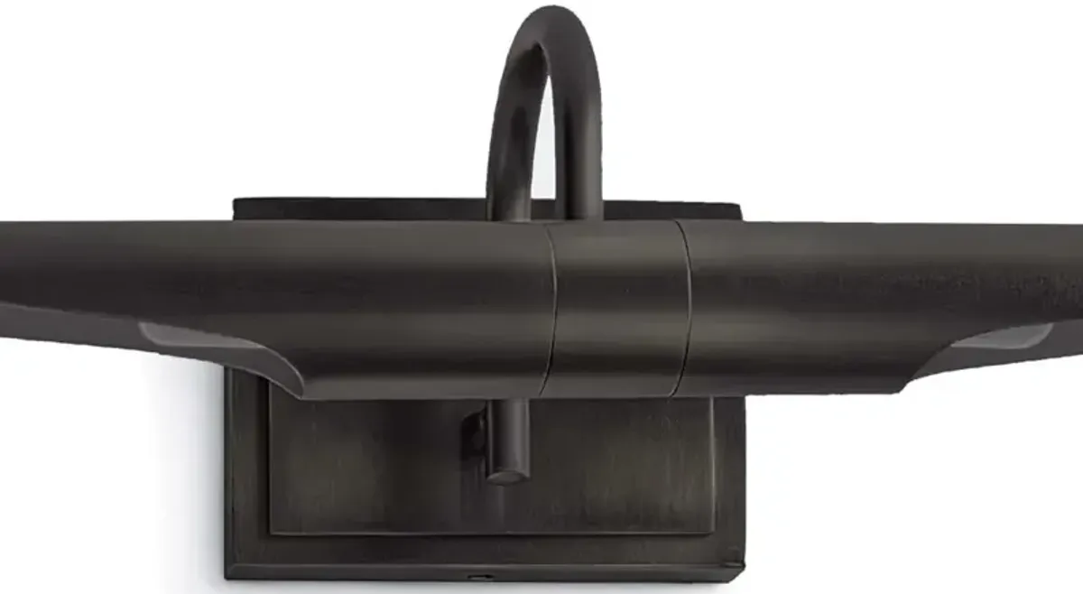 Redford Mid-Century Bronze Steel Adjustable Wall Sconce - Small