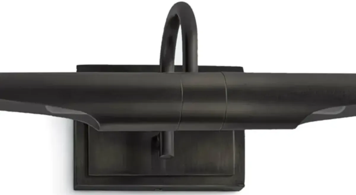 Redford Mid-Century Bronze Steel Adjustable Wall Sconce - Small