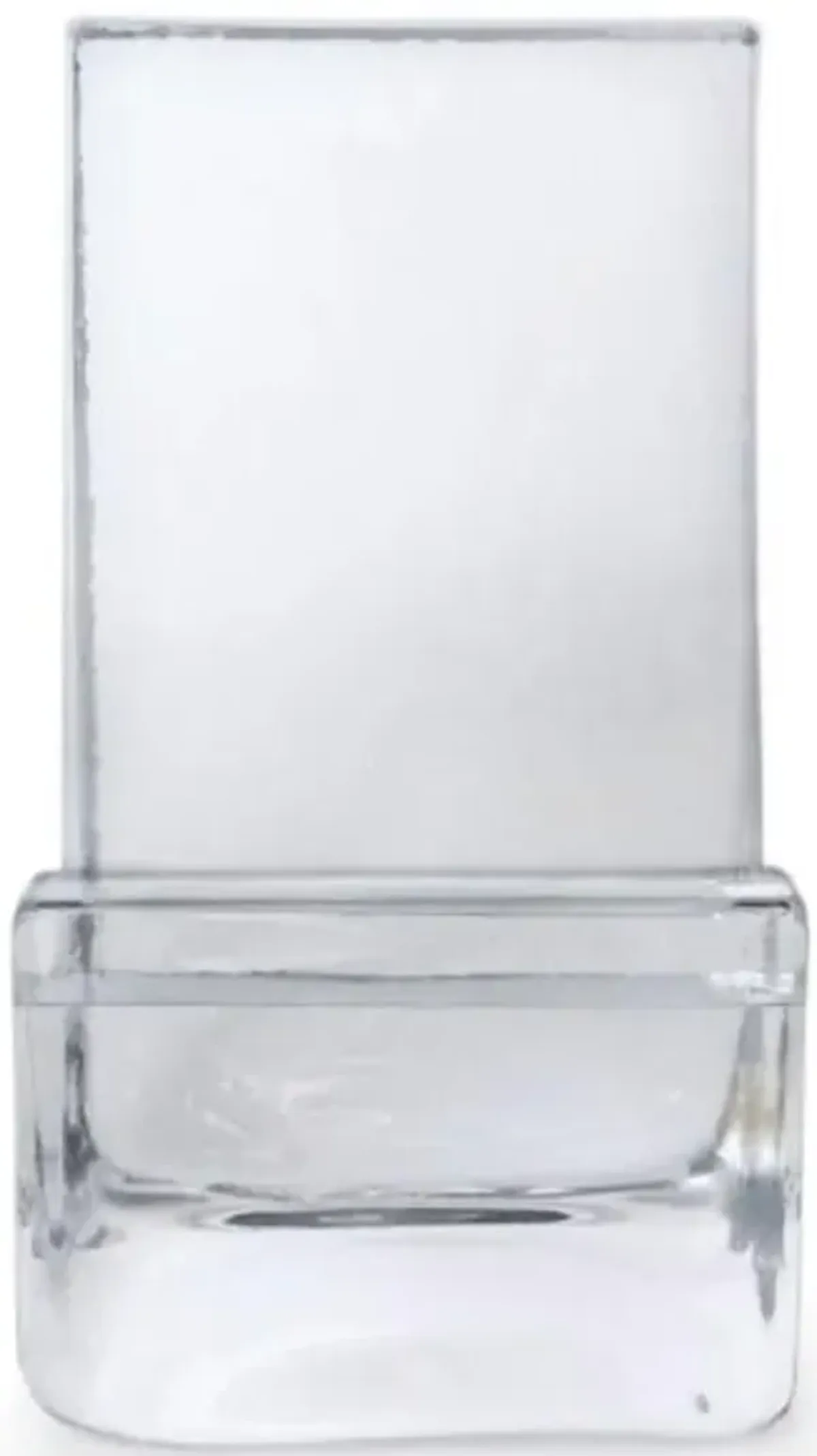 Simon Pearce Woodbury Modern Clear Glass Phone/Tablet Holder - Small