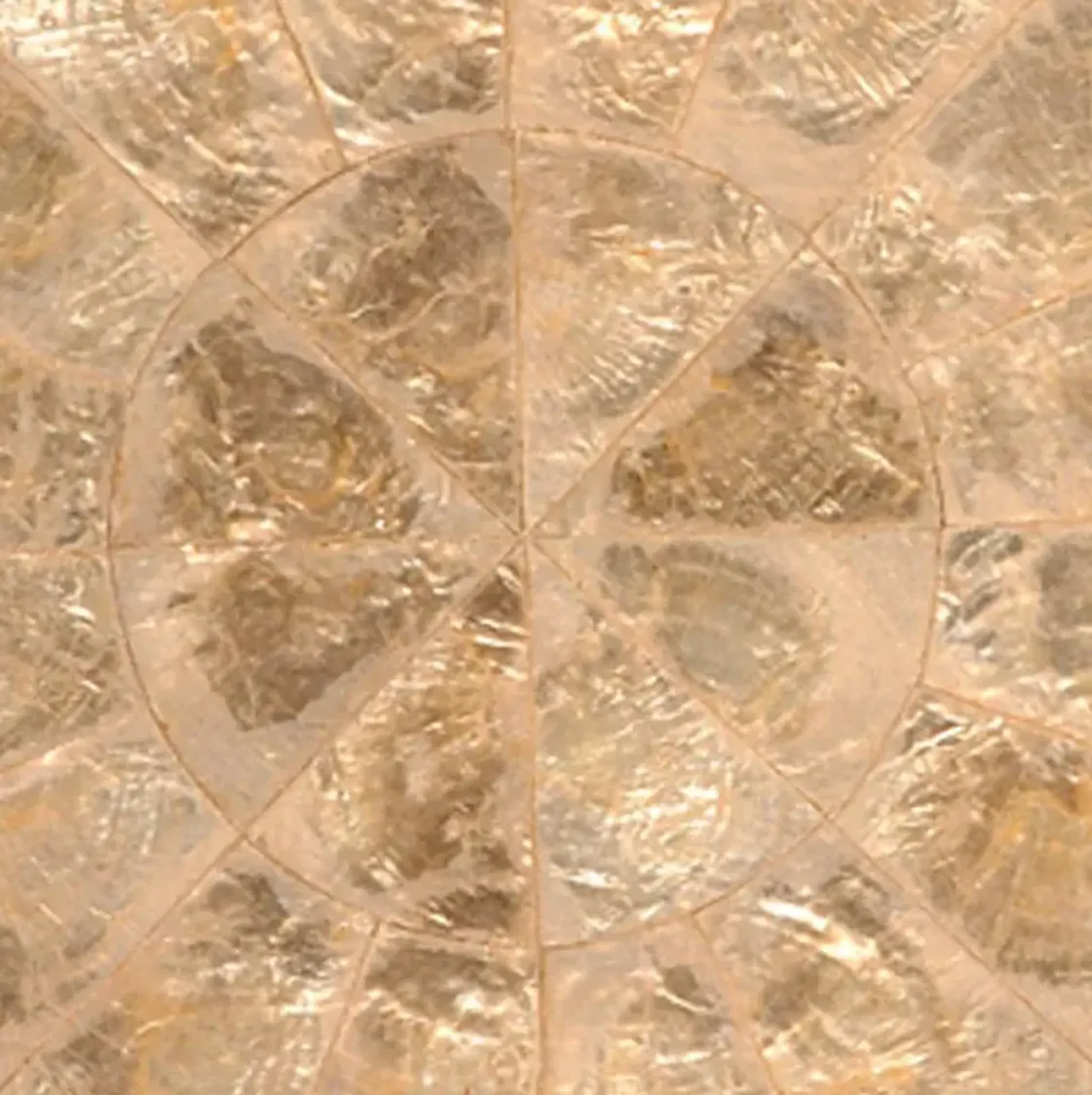 Capiz Coastal Beach Champagne Shell Placemat Set Of 4 Kathy Kuo Home ...