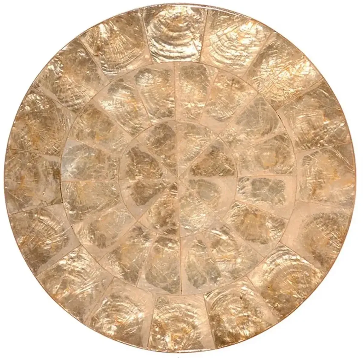 Capiz Coastal Beach Champagne Shell Placemat - Set of 4