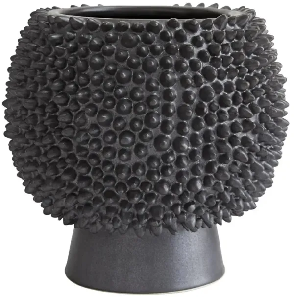 Daria Global Bazaar Matte Black Ceramic Jackfruit Vase