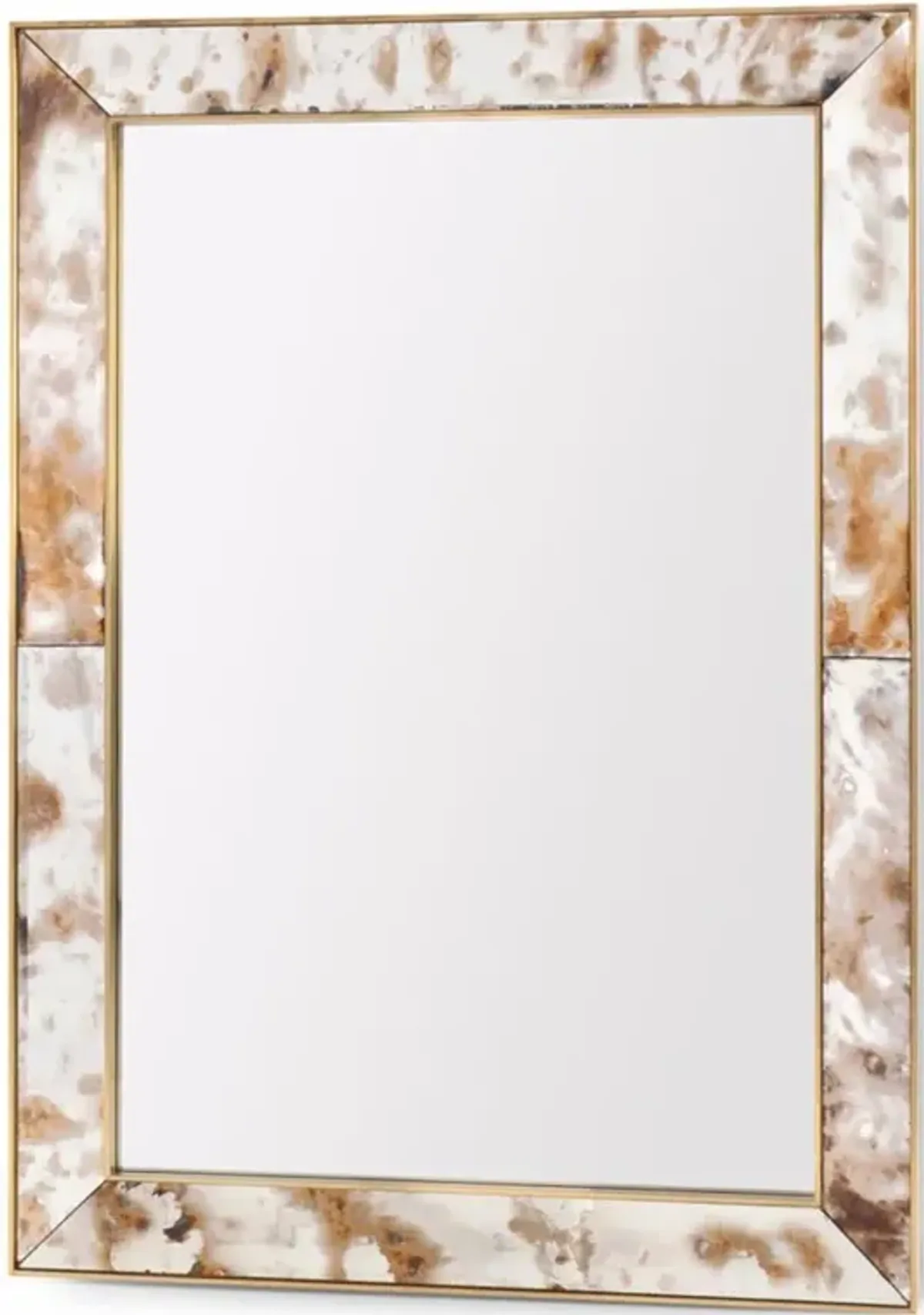 Etienne Brass Framed Antique Wall Mirror - Small