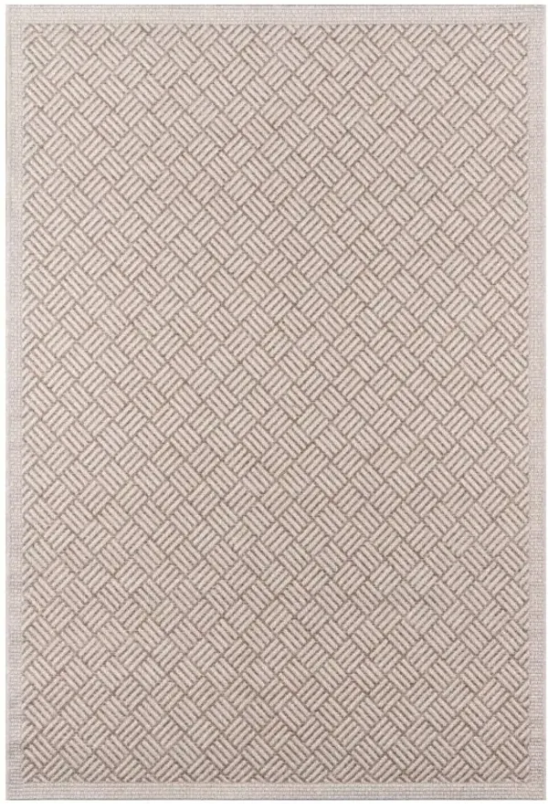 Anonn Global Bazaar Brown Patterned Indoor Outdoor Rug - 3'11"x5'7"