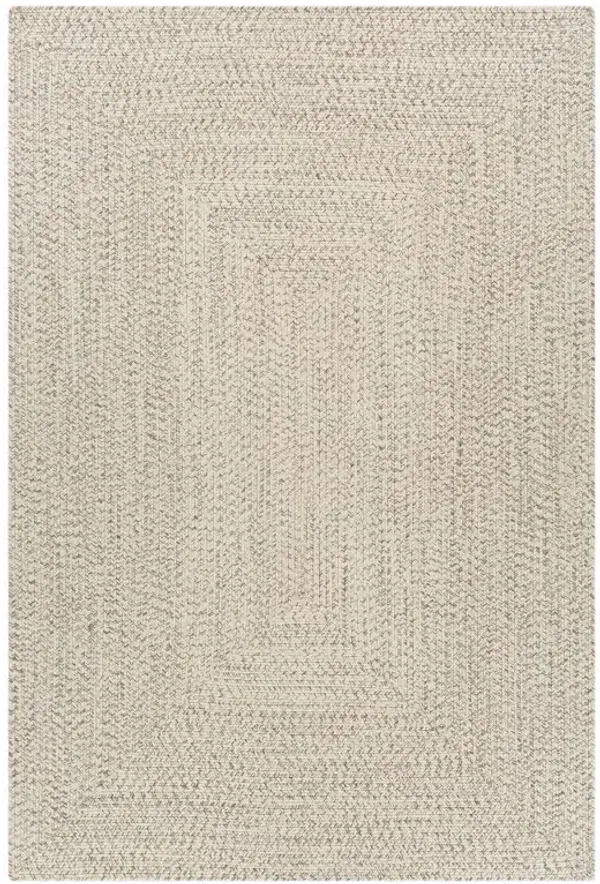 Chelsea Modern Classic Beige Textured Indoor Outdoor Rug- 5' x 7'6"