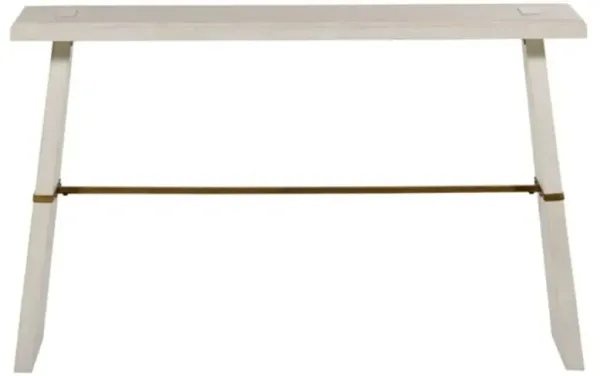 Havana Modern Classic White Wood Gold Iron Console Table