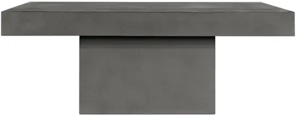 Sinforiana Industrial Loft Grey Concrete Rectangular Outdoor Coffee Table