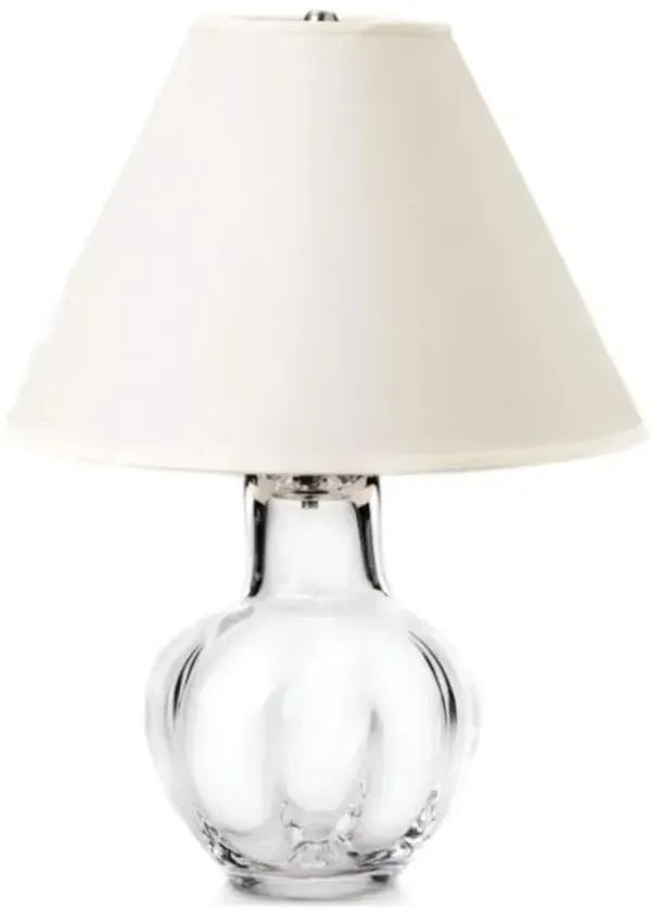 Simon Pearce Shelburne Coastal Beach Empire Shade Clear Glass Table Lamp