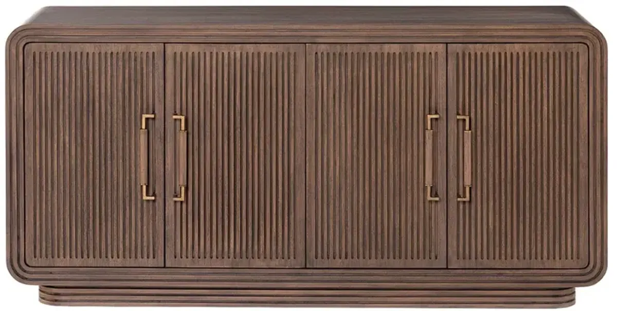 Ryan Global Bazaar Brown Mahogany Wood Sideboard
