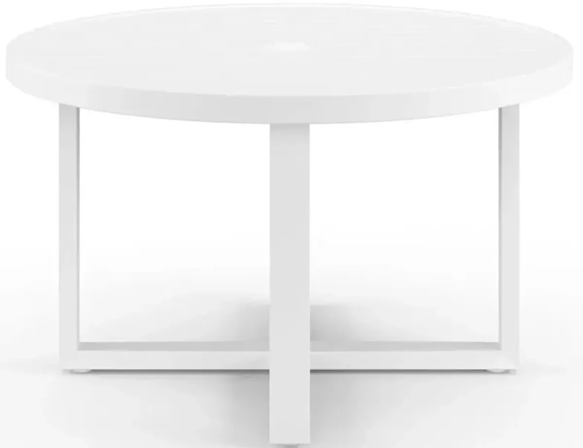 Roman Industrial Aluminum Outdoor Dining Table - Small - 50"W