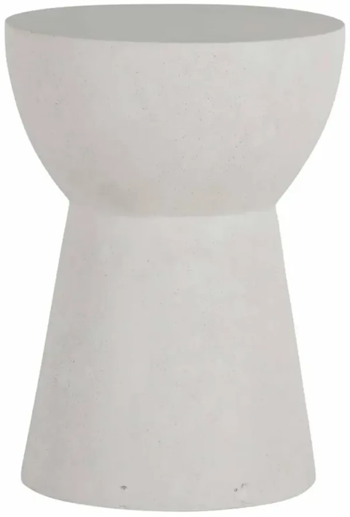 Ibis French Country White Stone Outdoor End Table