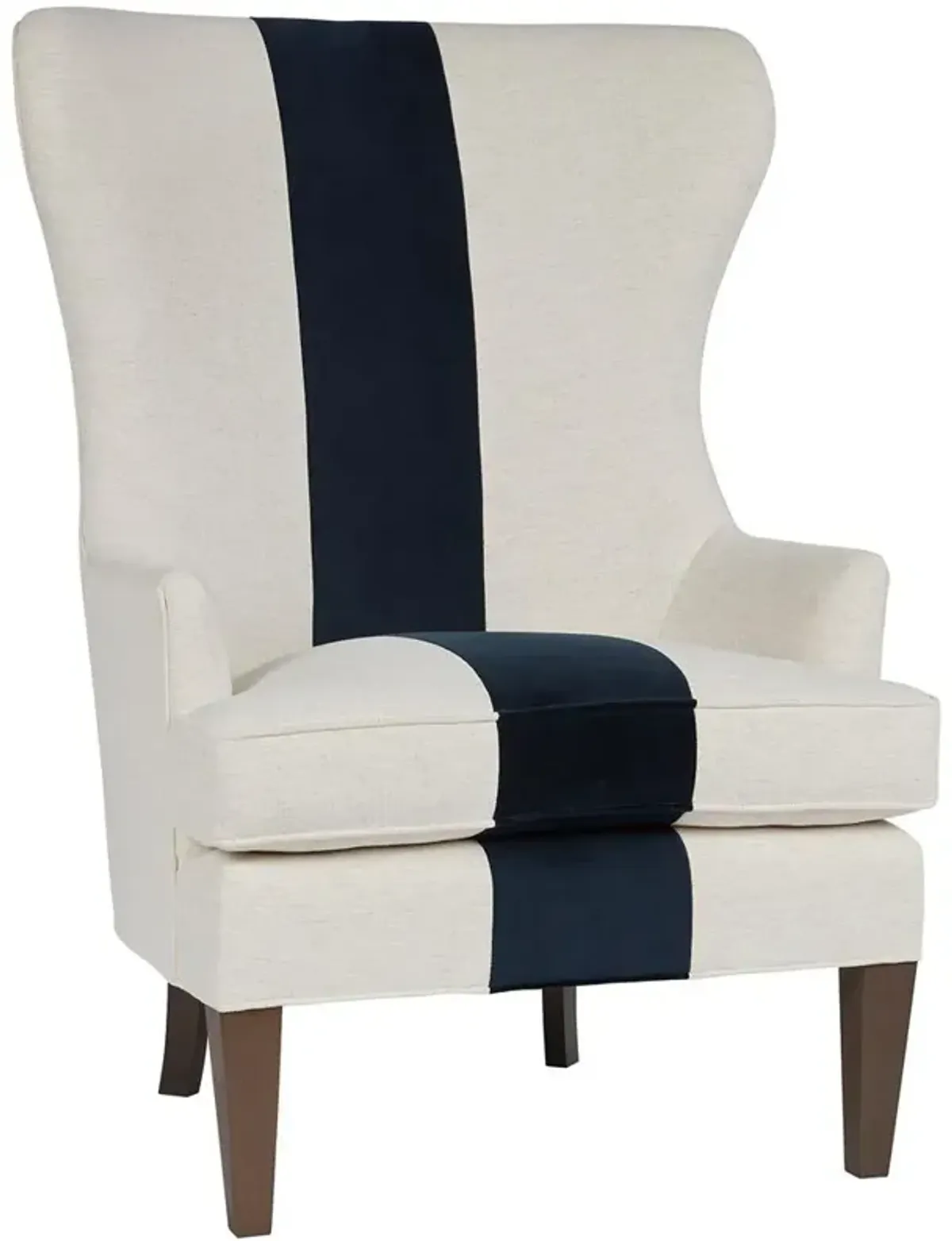 Pablo Coastal Beach White Performance Upholstered Wing Chair