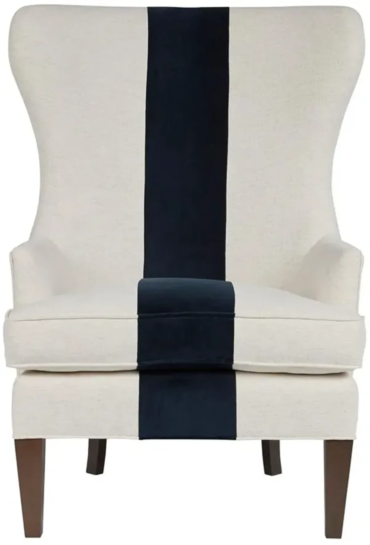 Pablo Coastal Beach White Performance Upholstered Wing Chair