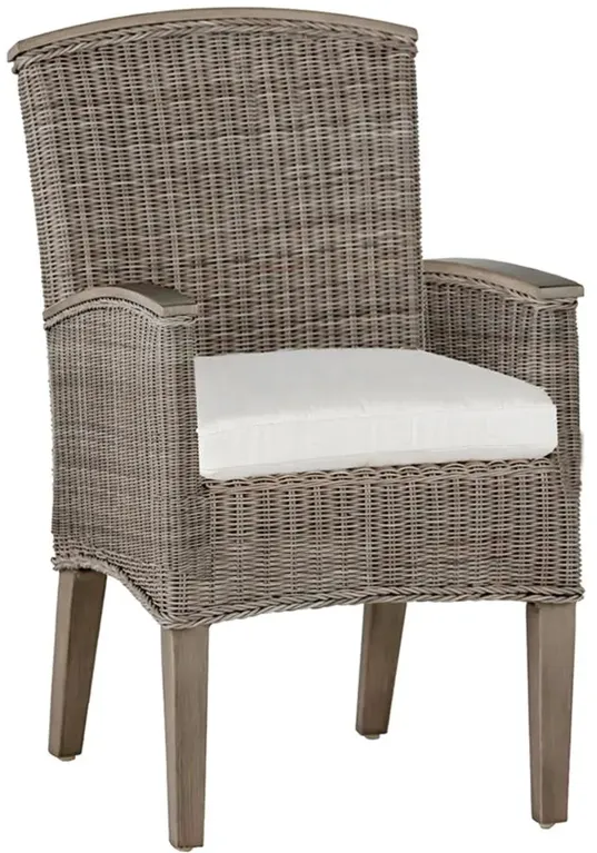 Astoria Oyster Grey N-dura™ Wicker Outdoor Lounge Chair