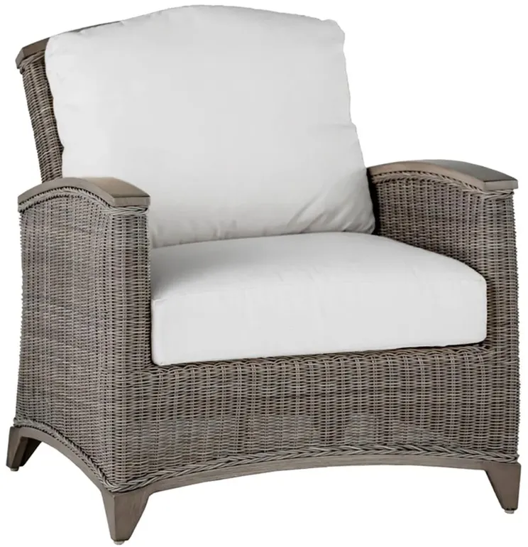Astoria Oyster Grey N-dura™ Wicker Outdoor Lounge Arm Chair