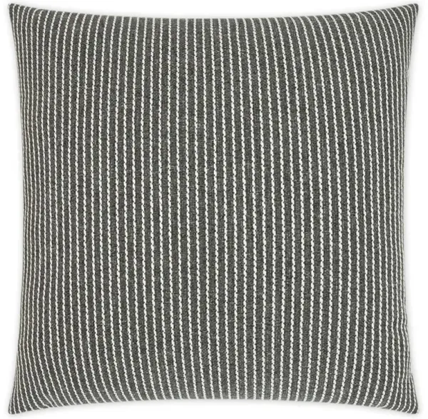 Lea Coastal Beach Black Indoor Outdoor Throw Pillow - 22x22