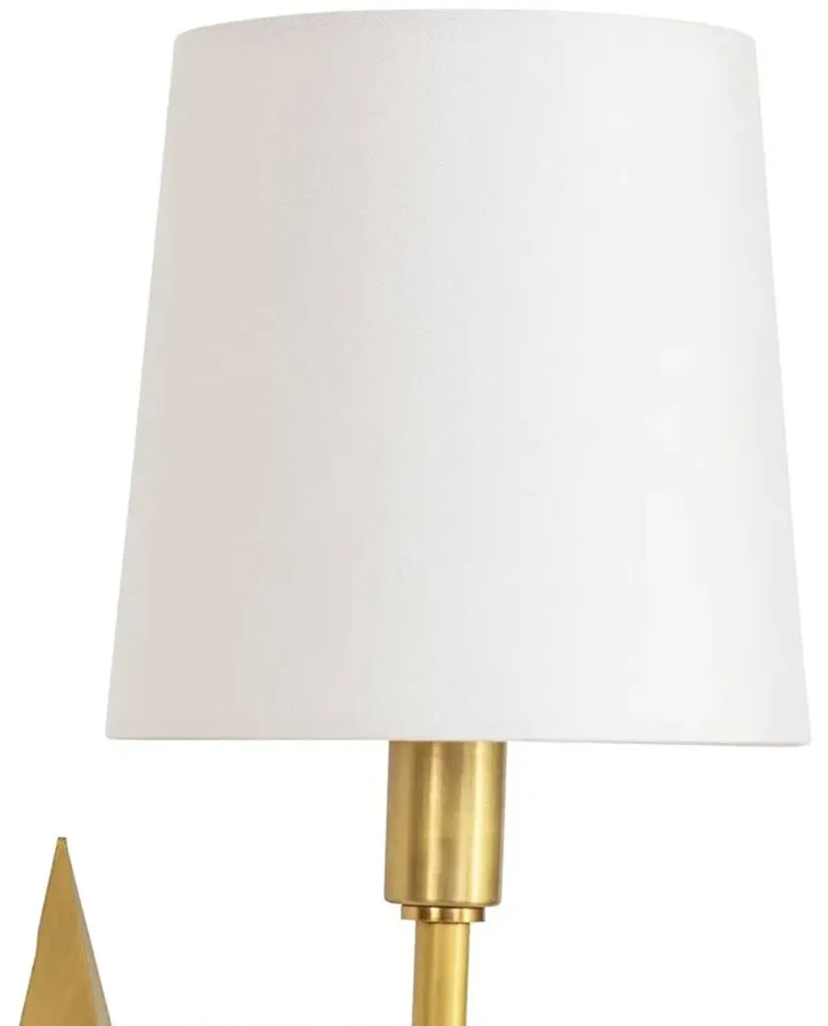 Etoile Modern Classic Gold Steel Backplate Sconce