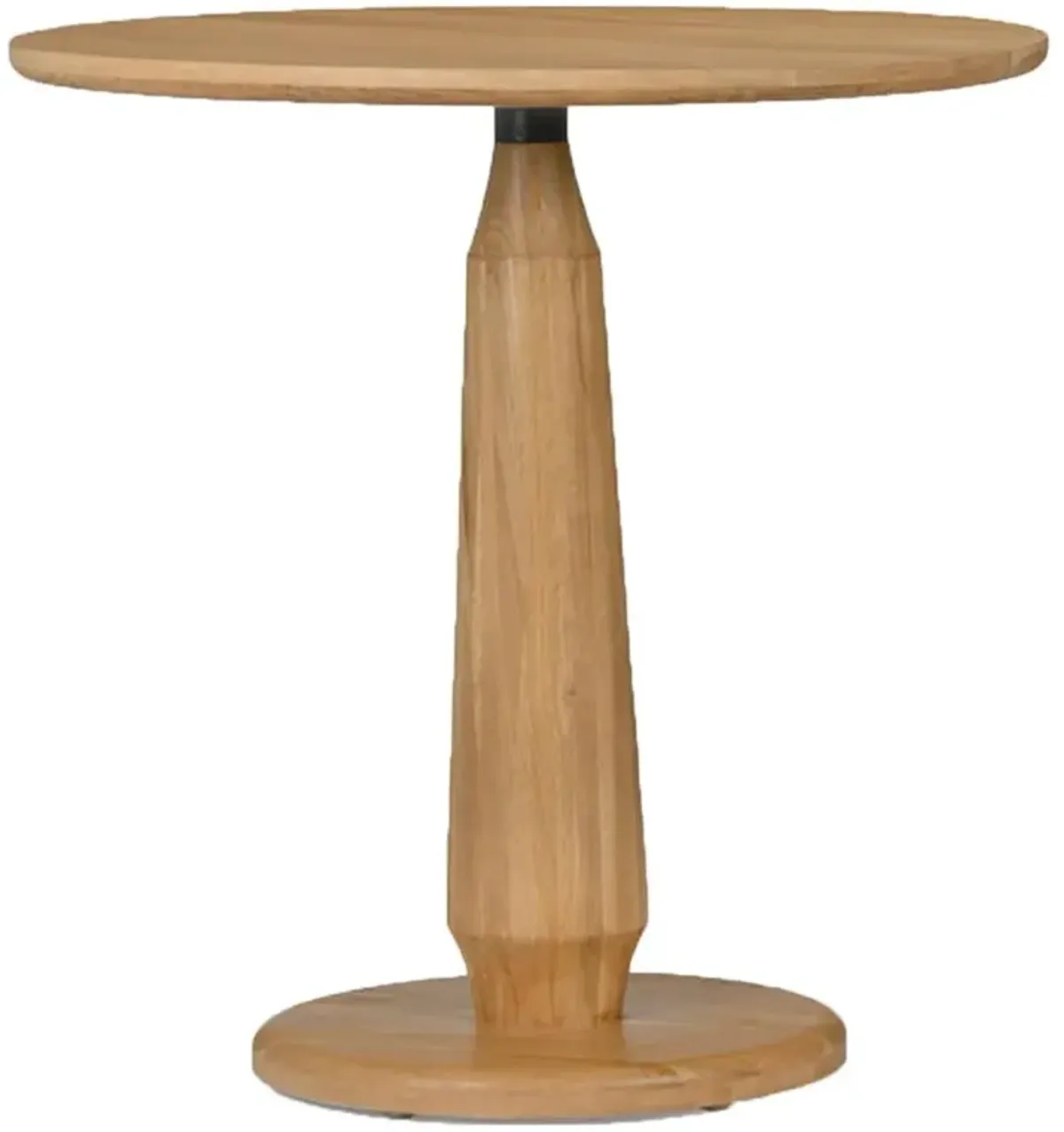 Rowel Rustic Lodge Brown Oak Wood Round Dining Counter Table - 36"W