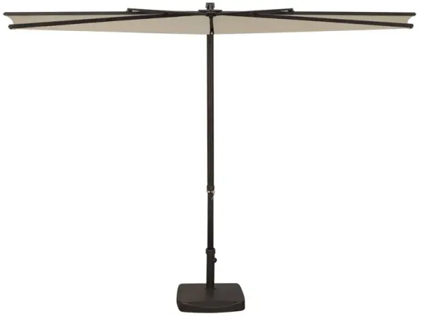 Alison Modern Classic Beige Polyester Aluminum Outdoor Half Umbrella