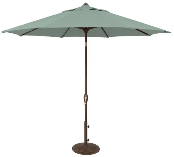 Emma Modern Classic Green Sunbrella Aluminum Outdoor Umbrella