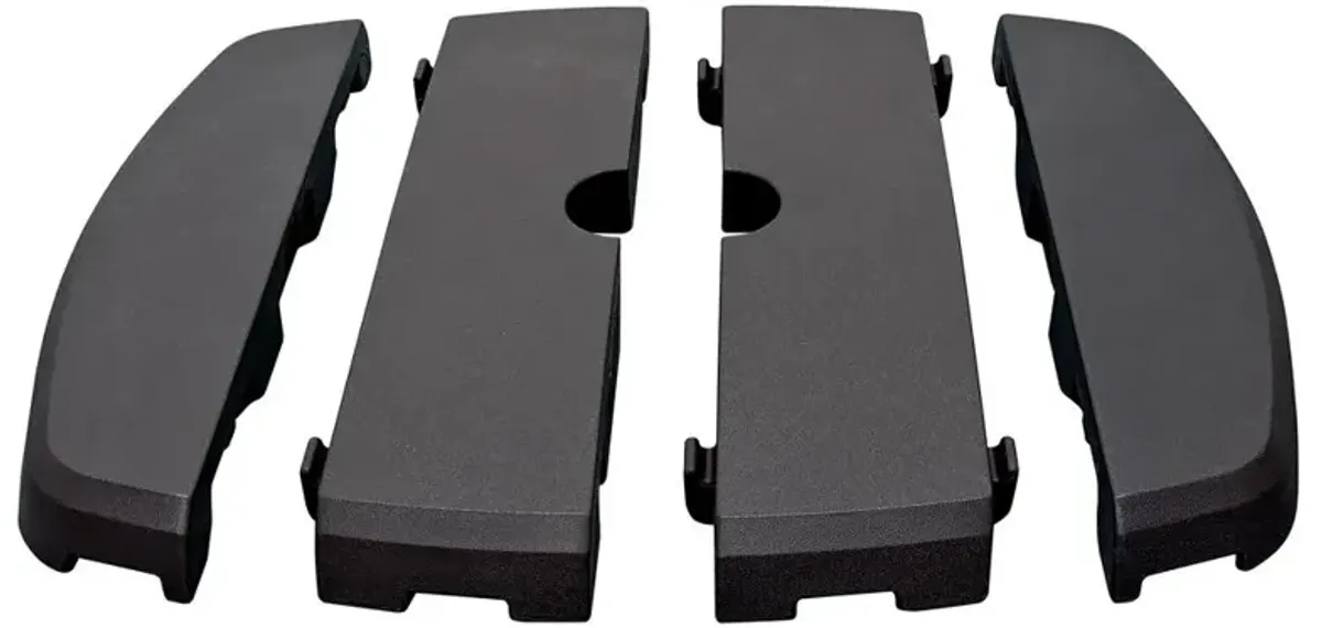 Ava Modern Classic Black Resin Outdoor Umbrella Base