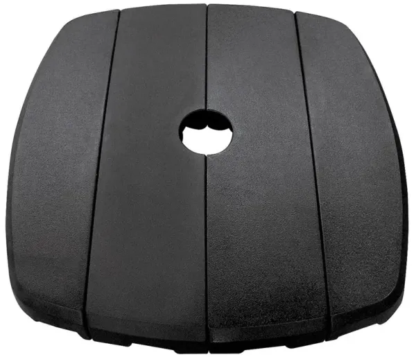 Ava Modern Classic Black Resin Outdoor Umbrella Base