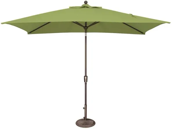 Alaina Modern Classic Moss Green Sunbrella Bronze Aluminum Outdoor Umbrella