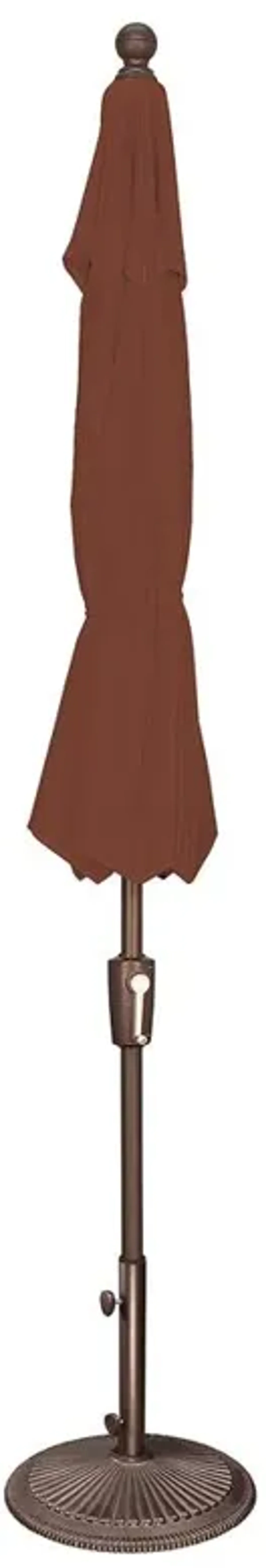 Alice Modern Classic Beige Sunbrella Bronze Aluminum Outdoor Umbrella - Medium