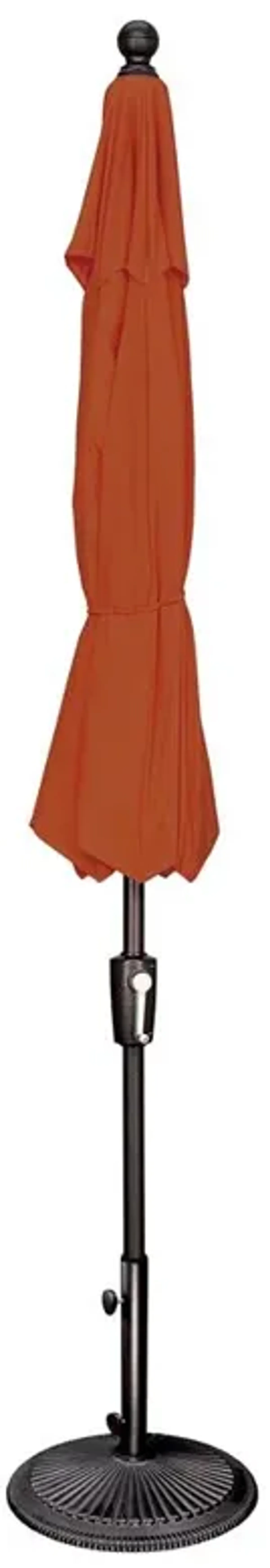 Alice Modern Classic Green Sunbrella Black Aluminum Outdoor Umbrella - Medium