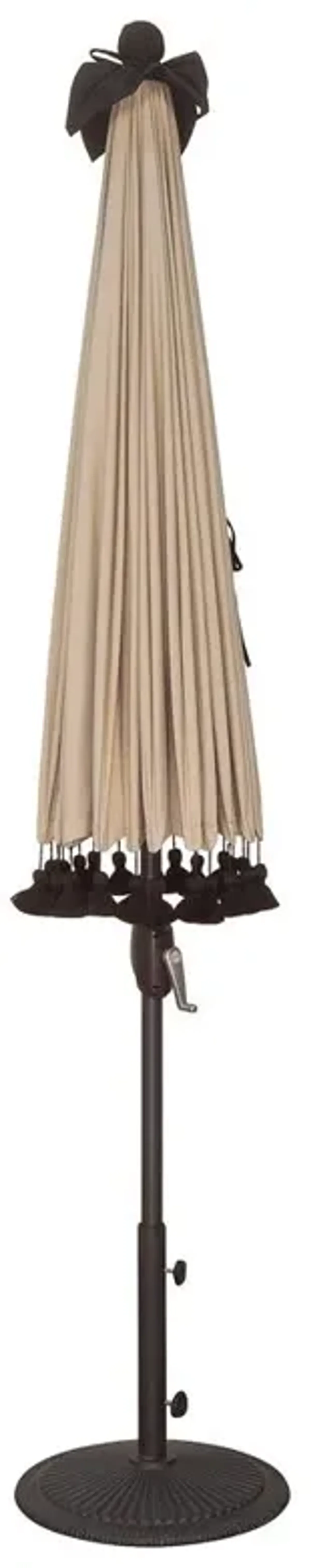 Samara Modern Classic Navy Blue Sunbrella Round Aluminum Outdoor Umbrella