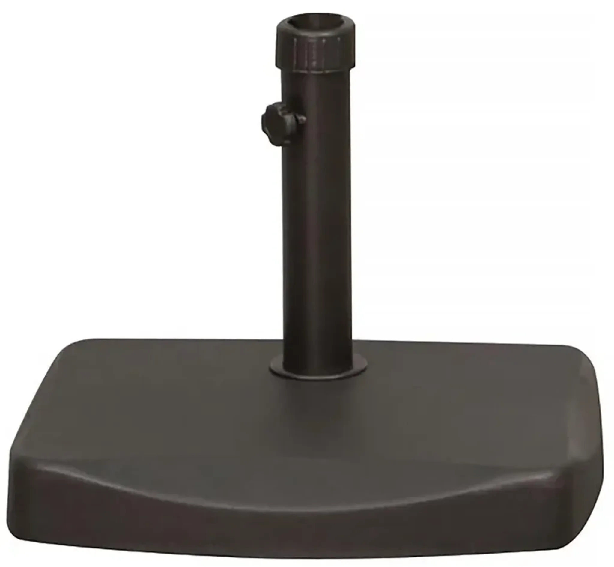 Lucy Modern Classic Black Concrete Outdoor Umbrella Base | Furniture.com