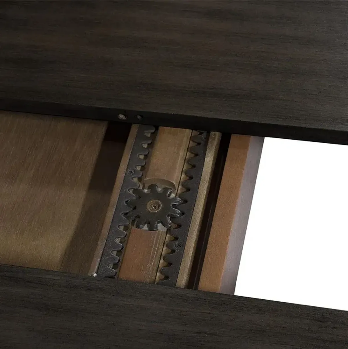 Palecek Broderick Modern Dark Hardwood Veneer Extendable Dining Table - 80-120"W