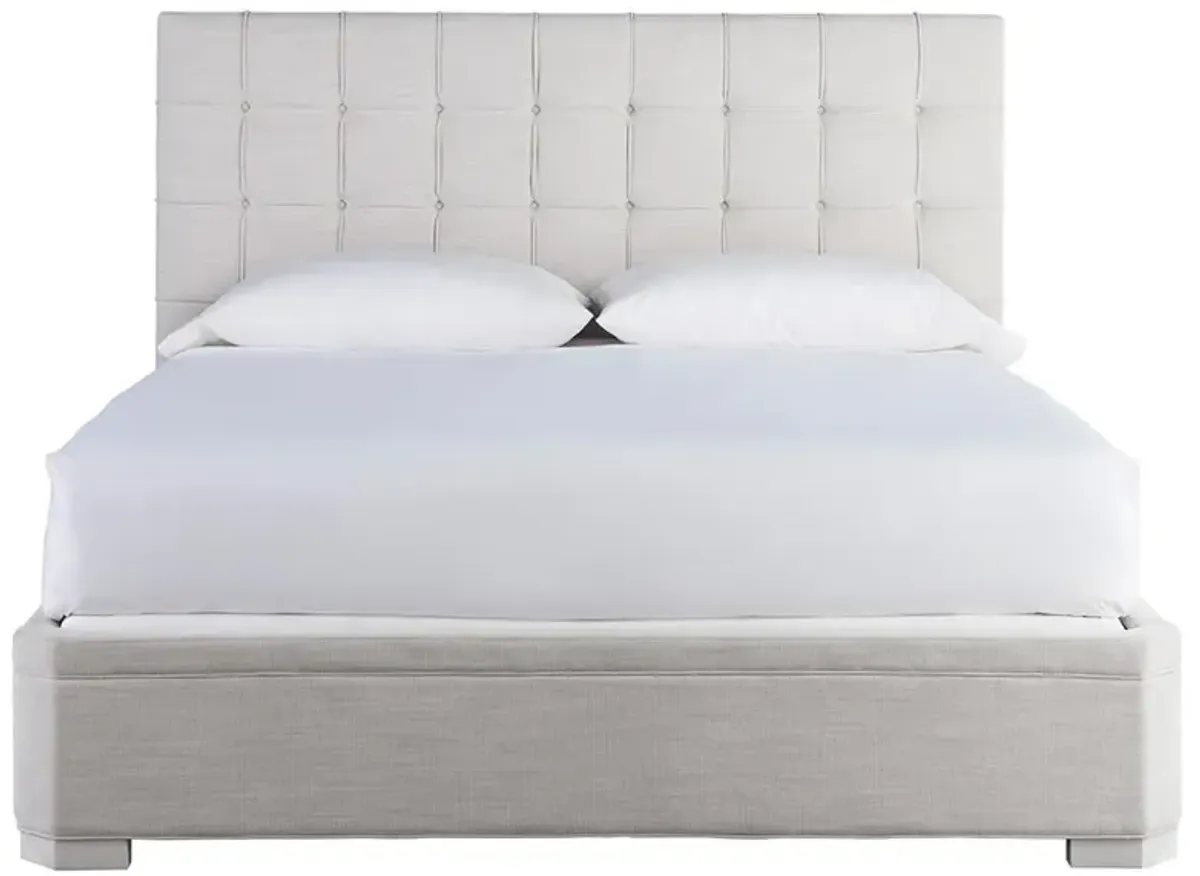 Lyanna Modern Classic Grey Tufted Upholstered Platform Bed - King