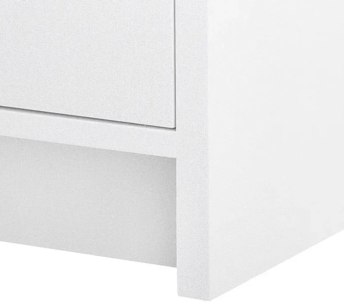 Bryant Modern Classic White Lacquered Linen 6-Drawer Dresser