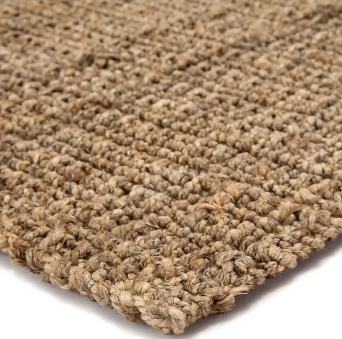 Amara Coastal Beach Brown Jute Natural Rug - 2'6"x9'