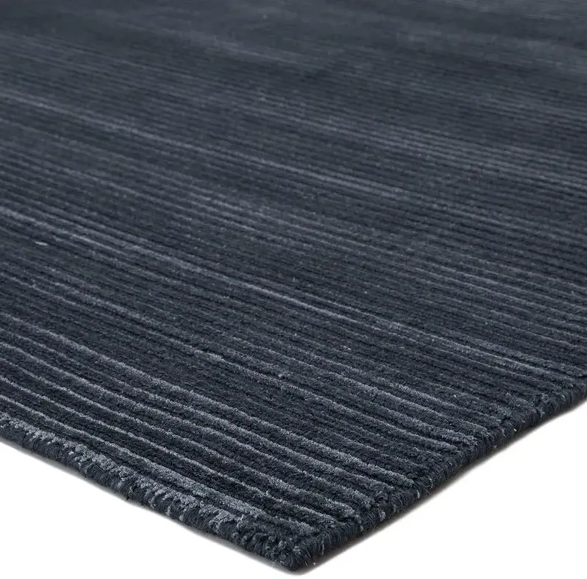 Solana Modern Classic Dark Blue Wool Solid Rug - 5'x8'