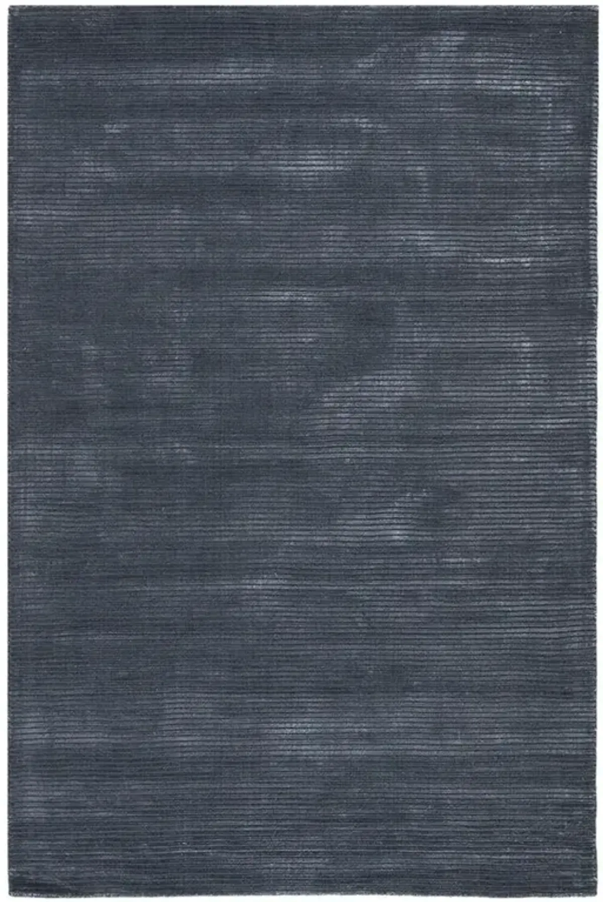 Solana Modern Classic Dark Blue Wool Solid Rug - 5'x8'