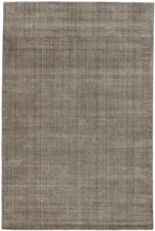 Solana Modern Classic Taupe Wool Solid Rug - 5'x8'