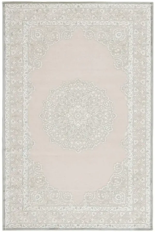 Maisie Modern Classic Grey Floral Patterned Rug - 9'6"x13'6"