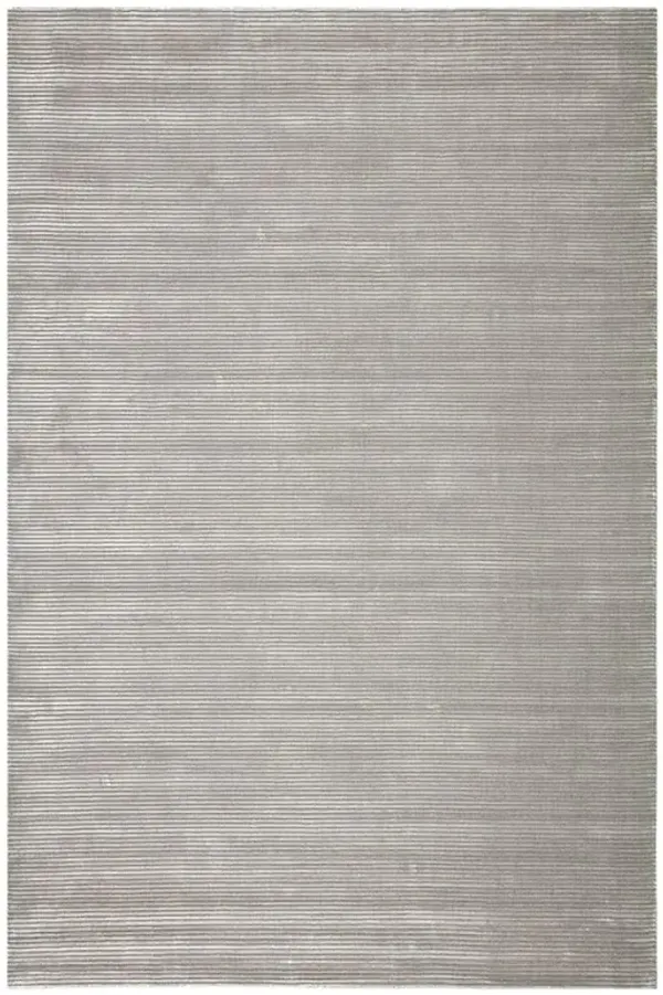 Belle Modern Classic Glacier Grey Wool Solid Rug - 8'x10'