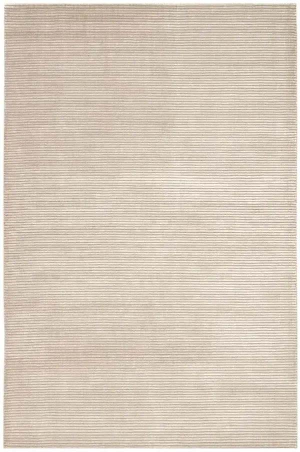 Belle Modern Classic Light Grey Wool Solid Rug - 8'x10'