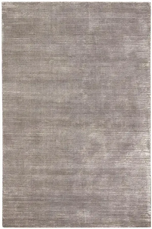 Belle Modern Classic Ash Grey Wool Solid Rug - 9'x12'