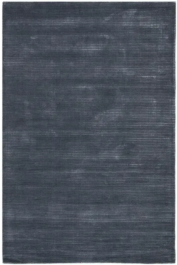 Solana Modern Classic Dark Blue Wool Solid Rug - 9'x12'